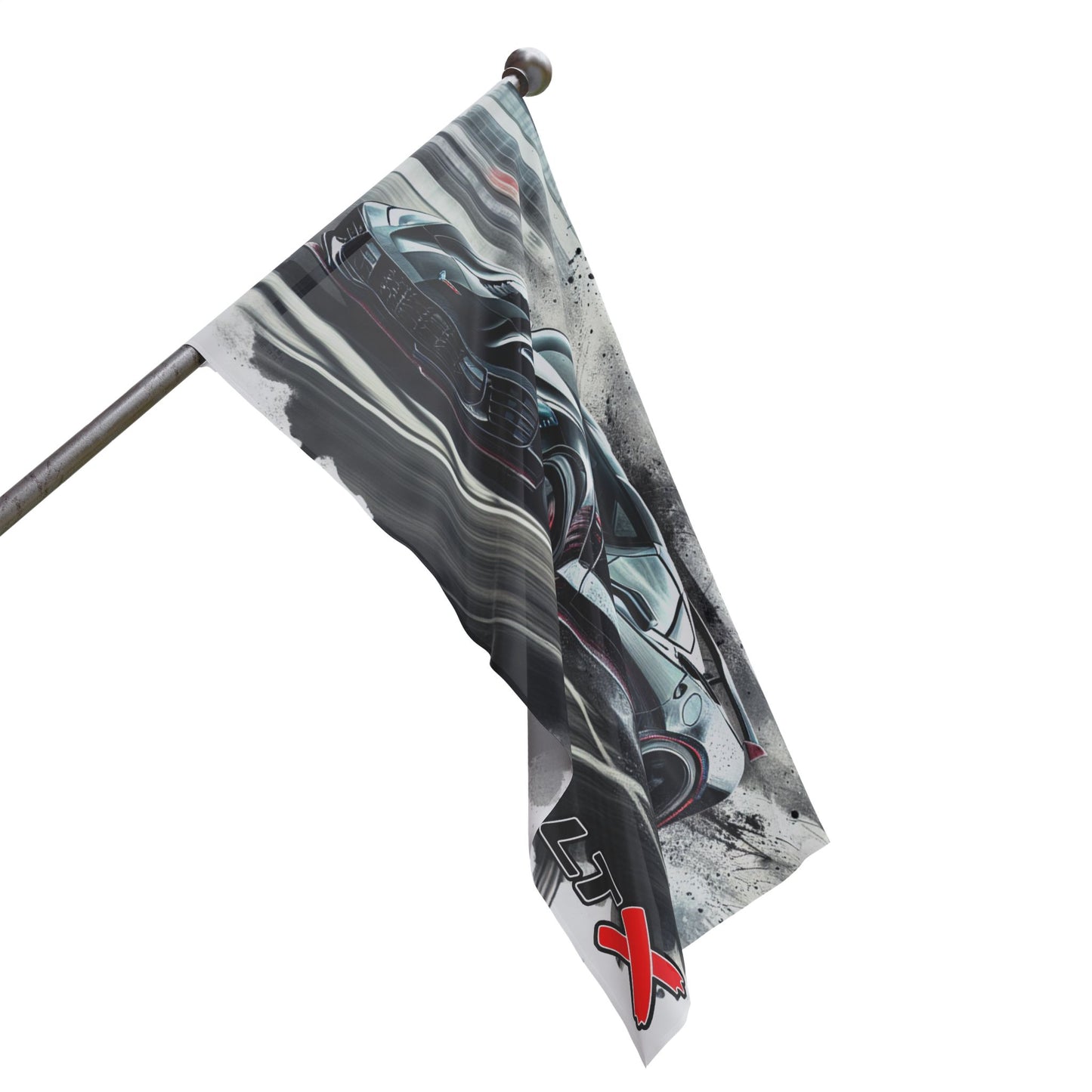 C7 Corvette Burnout Flag 3’x5’
